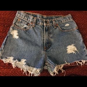 Jordache High Waisted Jean Cut Off Shorts